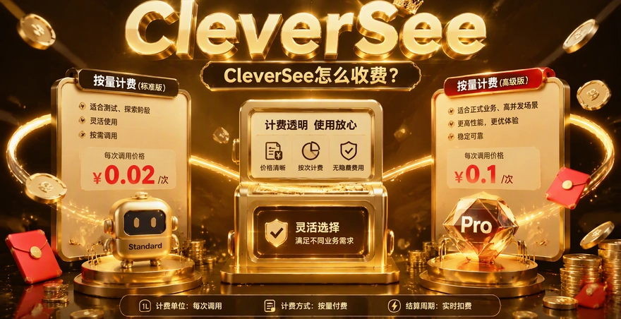 CleverSee怎么收费？两个计费型号和每次调用价