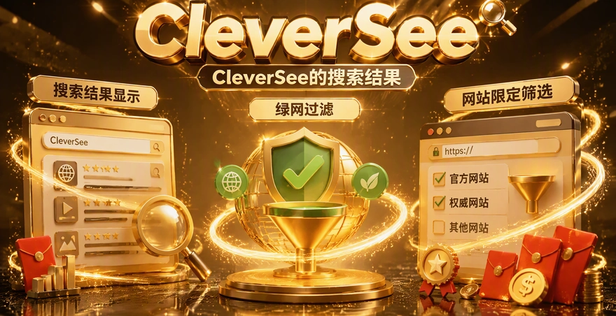 CleverSee的搜索结果为什么变少？绿网过滤和站点限定