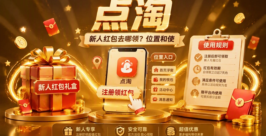 点淘新人红包去哪领？位置和使用规则