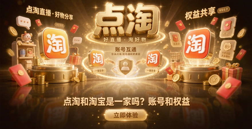 点淘和淘宝是一家吗？账号和权益互通