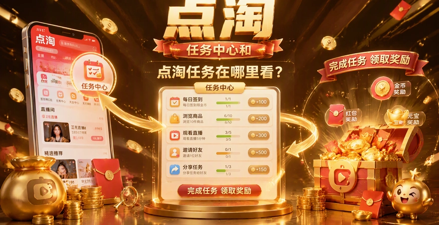 点淘任务在哪里看？任务中心和完成方法