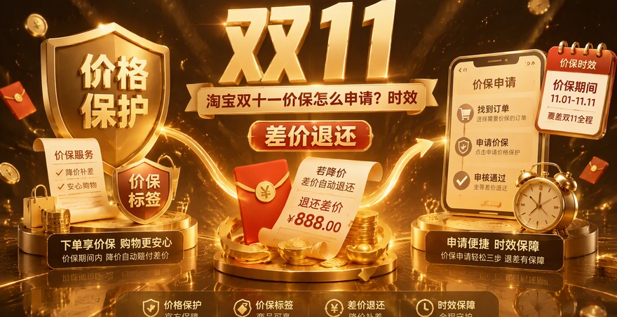 淘宝双十一价保怎么申请？时效和入口位置
