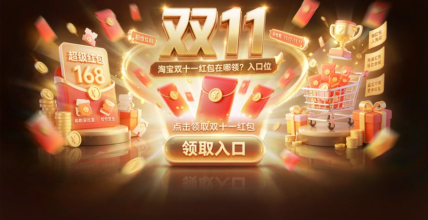 淘宝双十一红包在哪领？入口位置和有效期