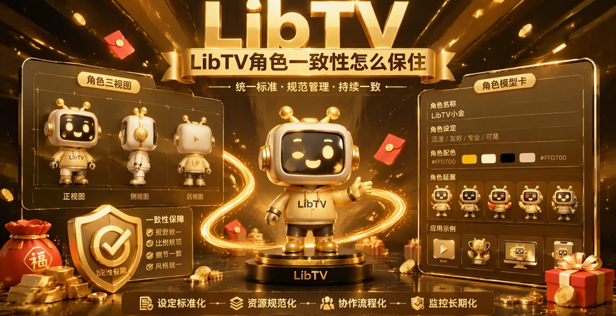 LibTV角色一致性怎么保住？三视图和设定图设置