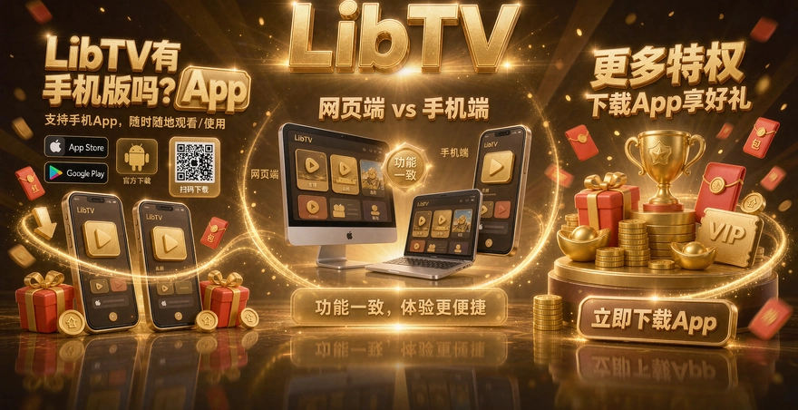 LibTV有手机版吗?App下载渠道和网页端差别