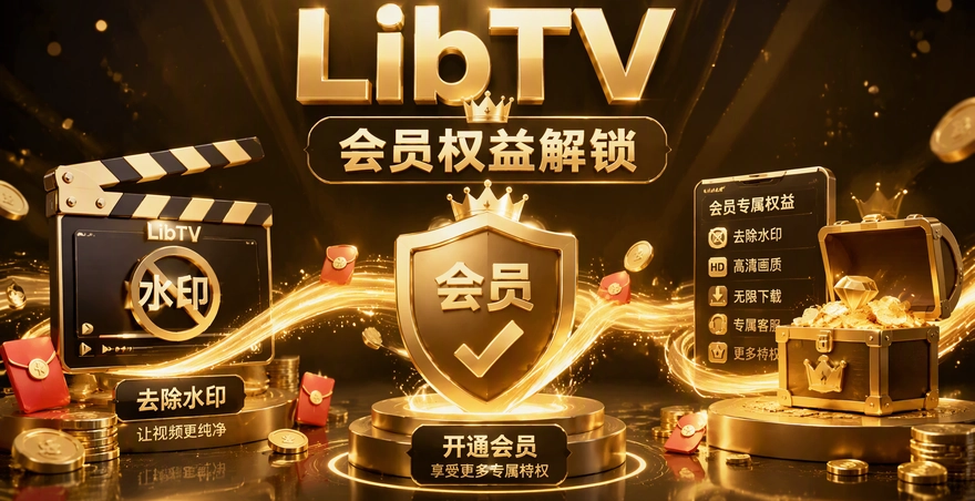 LibTV水印怎么去掉？会员档位和画面角标