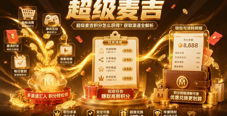 超级麦吉积分怎么获得？获取渠道和消耗规则