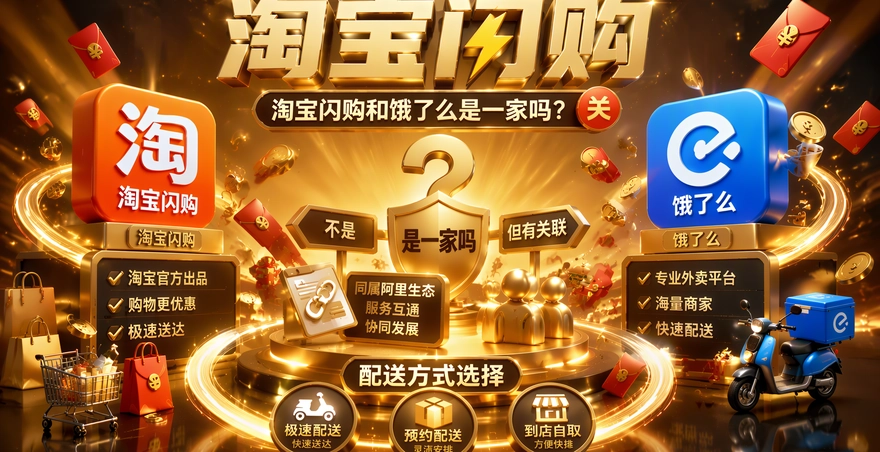 淘寶閃購和餓了麼是一家嗎？關係和下單區別