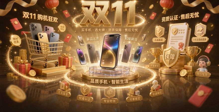 天猫双十一买手机靠谱吗？资质和售后判定
