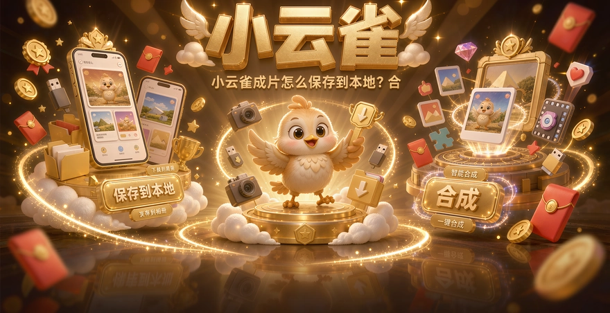 小云雀成片怎么保存到本地？合成按钮和下载位置