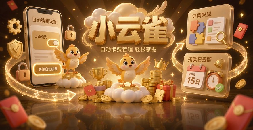 小云雀自动续费怎么关闭？三处订阅来源和扣款日