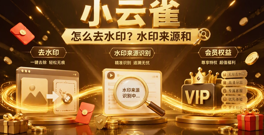 小云雀怎么去水印？水印来源和会员权益